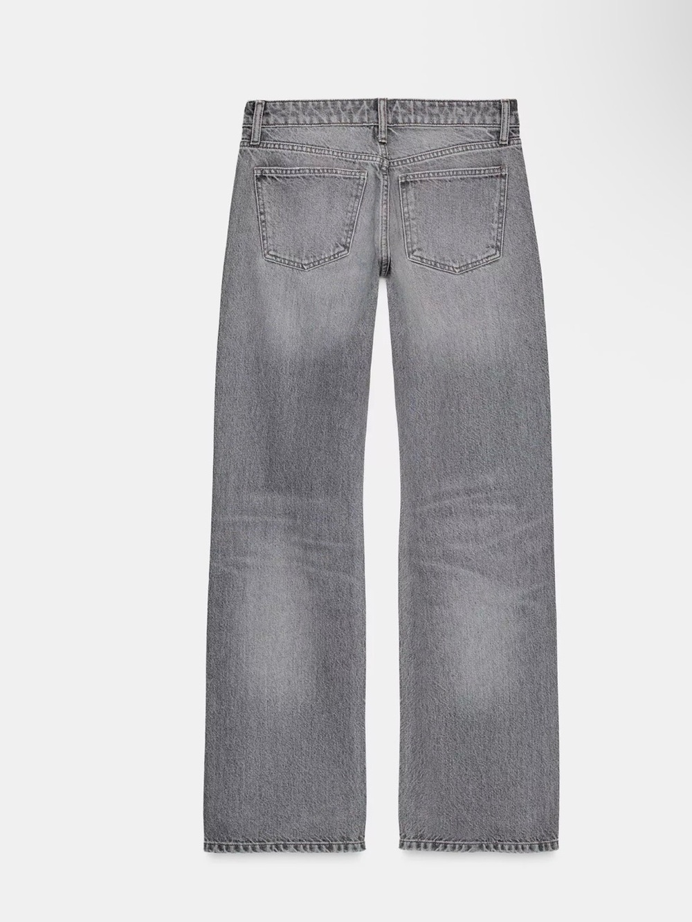 Zara wide leg low rise grey pants size 6 (28)